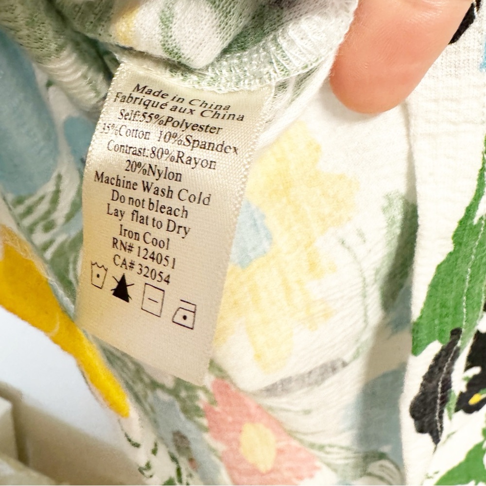 Anthropologie Porridge White Multicolor Larsa Floral One Shoulder Top Size XS - Picture 5 of 5